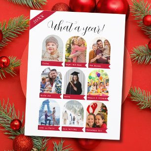 Festividades Que ano, colagem de 9 fotos Cartão postal da famíl