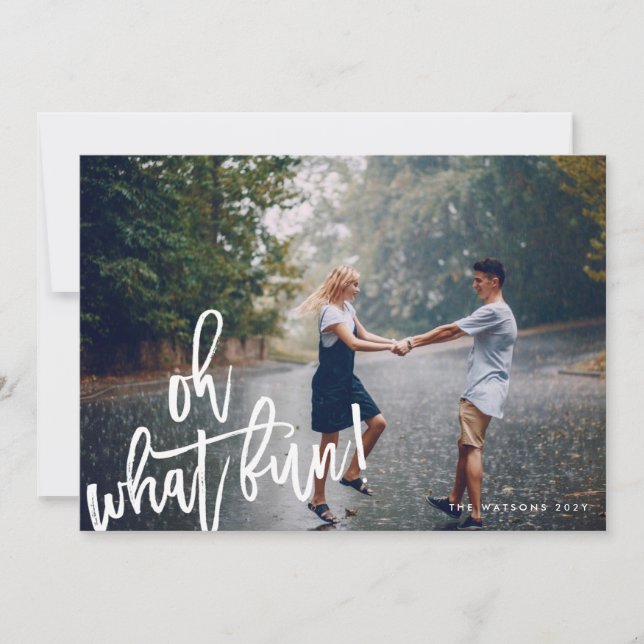 Festividades Que Cartão com fotos de Natal divertido (Frente)