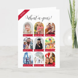 Festividades Que cartão de feriado de 9 fotos de colagem?