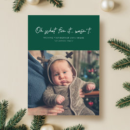 Festividades Que divertido não foi cartão com fotos de férias e