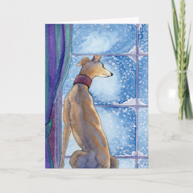 Festividades Queda de neve - Cartão de férias (Frente)