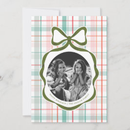 Festividades Querido Cartão de Natal com Laço de Ginga Foto