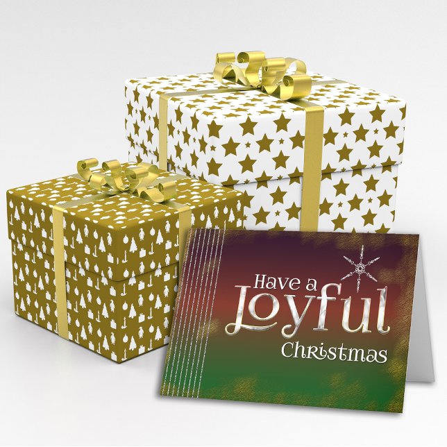 Festividades Red Green tem um cartão alegre de Natal (This is a beautiful artistic design for your Christmas card needs!)