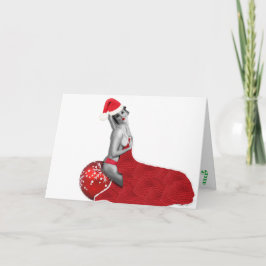Festividades Retro Vintage Sexy Pinup Girl Art Cartão de Natal