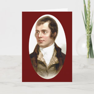 Festividades Robert Burns Auld Lang Syne Cartão de Ano Novo