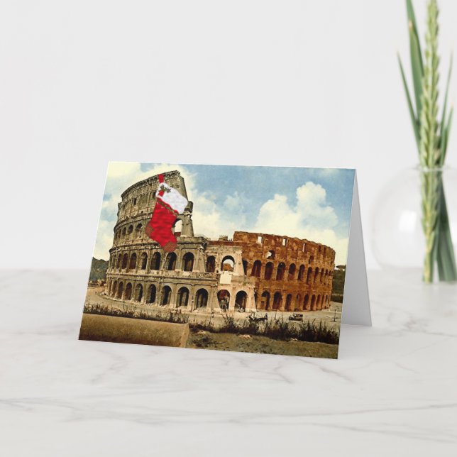 Festividades Roma, O Cartão de Natal Colosseum (Imagem Grande) (Frente)