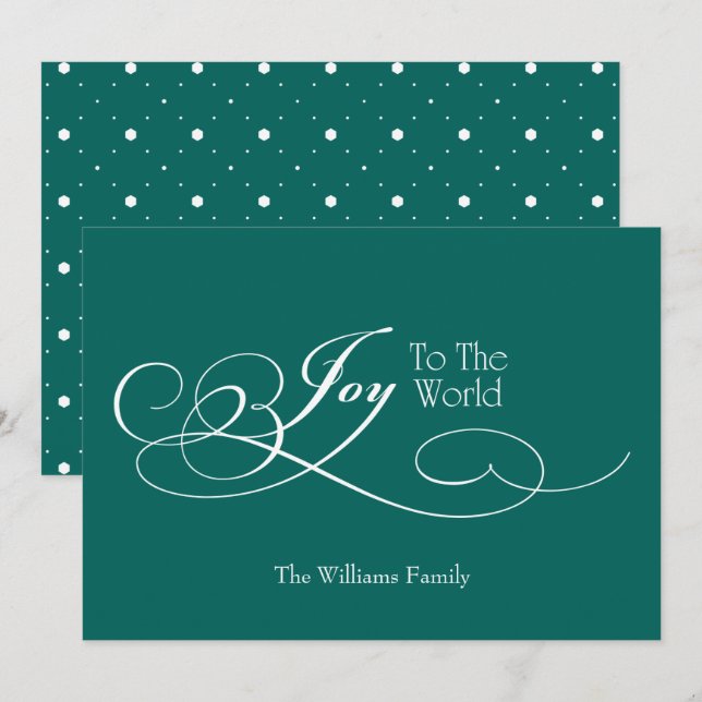 Festividades Roteiro Joy Para O Cartão Mundial De Férias (Frente/Verso)