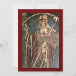 Festividades Rua. Cuthbert do ícone Lindisfarne cartão de oraçã