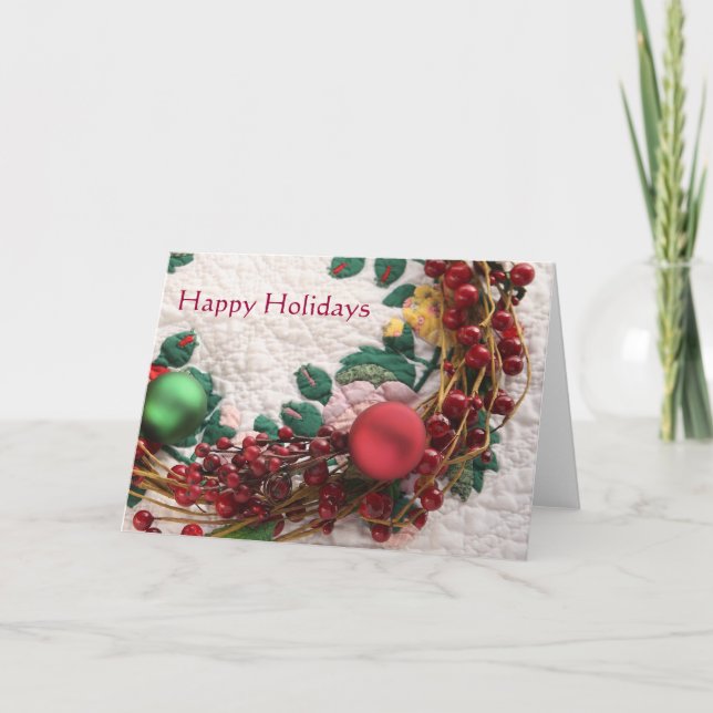 Festividades Rua de Natal num cartão de proteção (Frente)