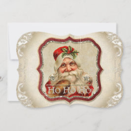Festividades Rua Vintage. Cartão de Natal de Nicholas Ho Ho Ho