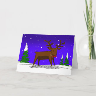 Festividades Rudolph, o Cartão de Natal da Rena Nociva Vermelha