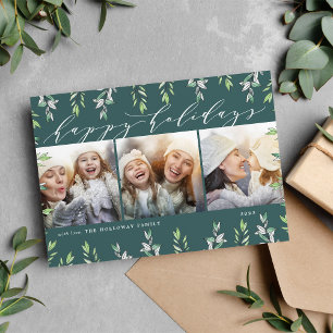 Festividades Sage de inverno Cartão de Colagem de Fotos de Fe