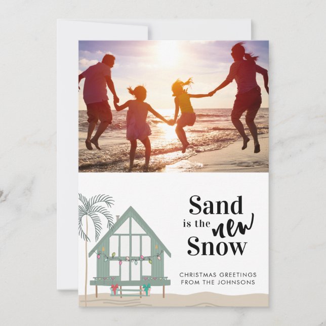 Festividades Sand é o novo cartão de Natal para fotos de neve (Frente)