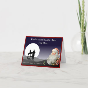 Festividades Santa Claus Cartão de visita Mailer