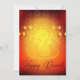 Festividades Saudação de Diwali feriado ganesha cartão om