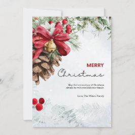 Festividades Saudação Simples do Cartão de Natal de Água