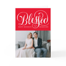 Script Abençoado | Cartão de Feriado Dobrado