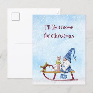 Festividades Serei o Gnomo para o cartão postal de Natal