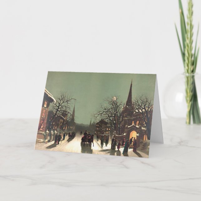 Festividades Serviços da véspera de Natal, Um Cartão de Natal (Frente)