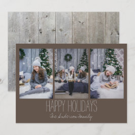 Festividades Simples Três Cartão de Feriado de Fotografia Russo