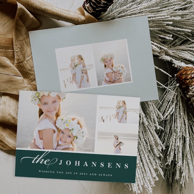 Festividades Simplicidade | Cartão de Colagem de Fotos de Feria (Criador carregado)