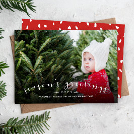 Festividades Sobreposição de Rótulo Chic para Cartão de Foto de