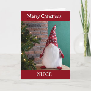 FESTIVIDADES **SOBRINHA** FELIZ NATAL DO CARTÃO DE FÉRIAS GNOME
