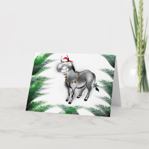 Festividades Sorria Seu Cartão De Saudação De Donkey Engraçado