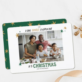 Festividades Sorrisos Falso Engraçados Todos Cartão de Natal