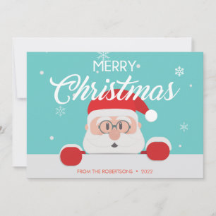 Festividades Super Bonito Papai Noel Face Cartão de Natal