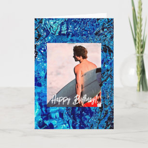 Festividades Surfer & Surfboard, Cartão de Aniversário