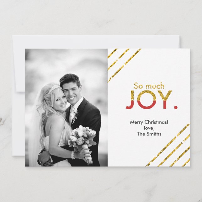 Festividades Tanta alegria. | Cartão com fotos de Natal (Frente)