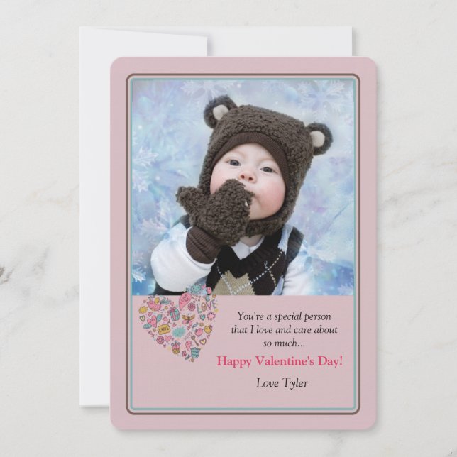 Festividades Te Amo Cartão De Namorados Fotográfico (Frente)