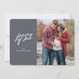 Festividades temporada de Cartão com fotos de amor manual