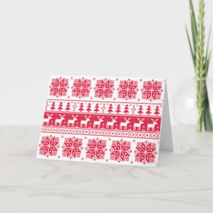 Festividades Teste padrão do Natal de Pixelated, cartão