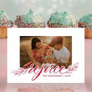 Festividades Tipografia de Fonte Rejoyce Script Cartão de Foto 