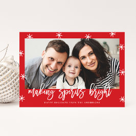 Festividades Tornando os Espíritos Brilhantes | Cartão de Foto 