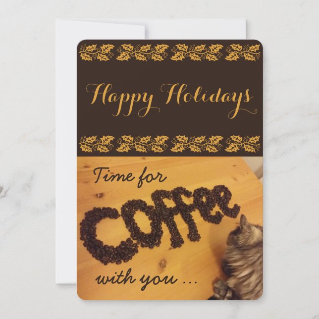 Festividades Trarei o cartão de café por RoseWrites (Frente)