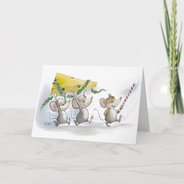 Festividades Trazendo O Cartão De Férias De Natal (Frente)