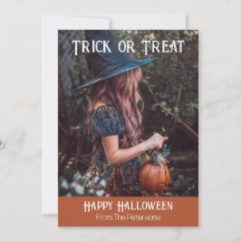 Festividades Trick or Treat Feliz Halloween Cartão de Férias