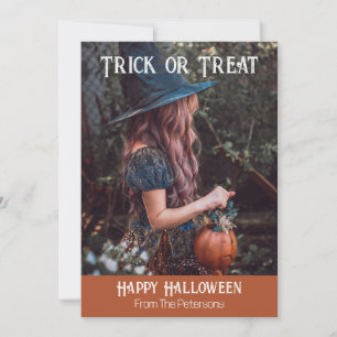 Festividades Trick or Treat Feliz Halloween Cartão de Férias
