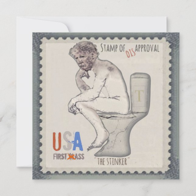 Festividades Trump o cartão de férias do indecente (Frente)