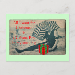 Festividades Tudo o que eu quero é cartão postal de Natal/Caban