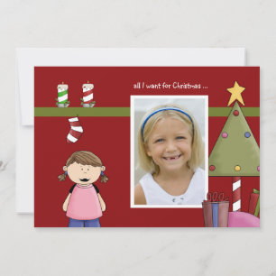 Festividades Tudo o que eu quero para o cartão de Natal (g)