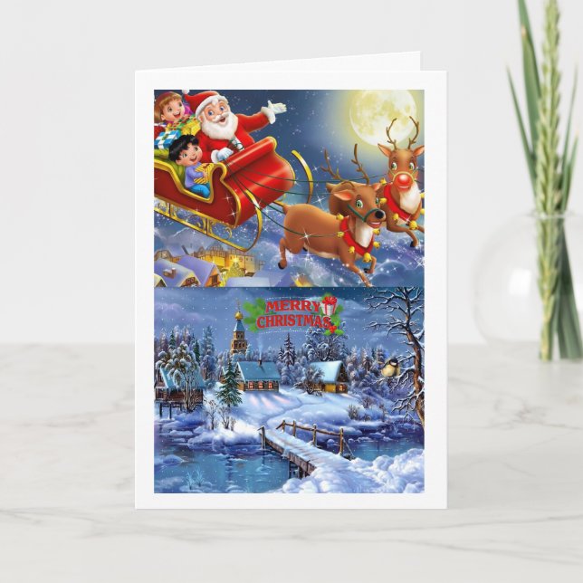 Festividades Um belo cartão de Natal (Frente)