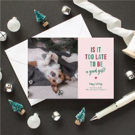 Festividades Um Bom Cartão de Foto de Férias de Pet Divertido