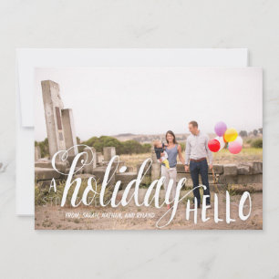 Festividades Um Cartão com fotos de Natal de Natal
