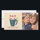 Festividades Um Cartão com fotos de Paz, Amor e Alegria<br><div class="desc">Uma Taça de Paz, Amor e Joy foi projetada por Ness Nordberg. Acalmem-se este Natal com esta acolhedora xícara de cacau quente delicioso! Servido de marshmallow e guarnecido com doces de corações de cana e sagrado. Todas as trabalhos de arte © Ness Nordberg. Todos os direitos reservados no mundo. A...</div>