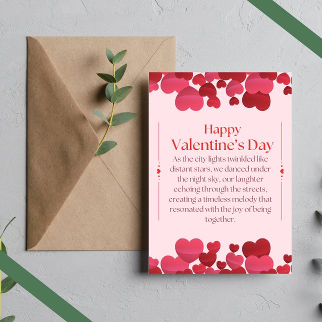 Festividades Um cartão de dia dos namorados com carinho (Criador carregado)