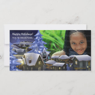 Festividades Um Cartão de Foto de Inverno Mágico